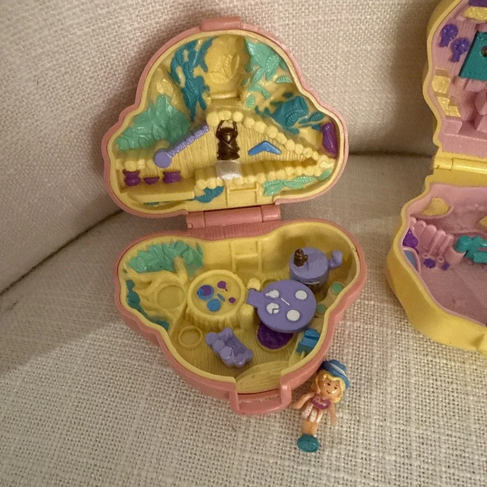 VTG 1994 Polly Pocket Pony Ridin', Dog Show,‎ Koala Picnic Pet Parade Compacts